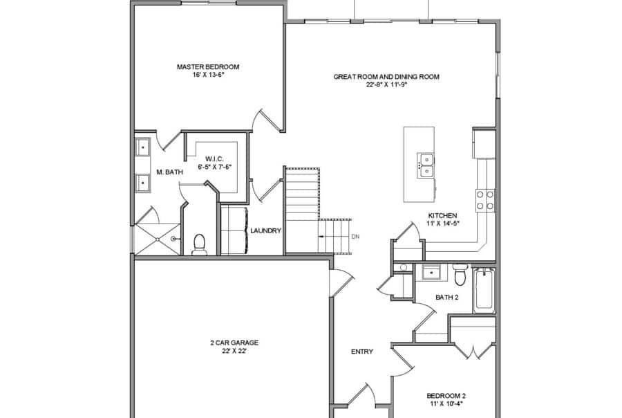The Katie Floor Plan Photo